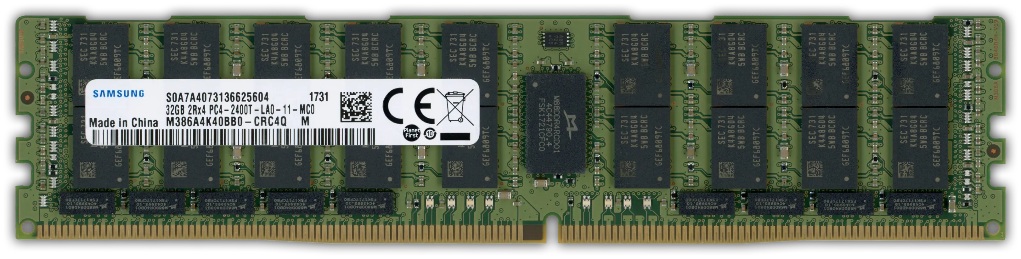 Samsung 32GB RAM-Modul DDR4 2400 MT/s PC4-2400T-L LRDIMM ECC, refurbished